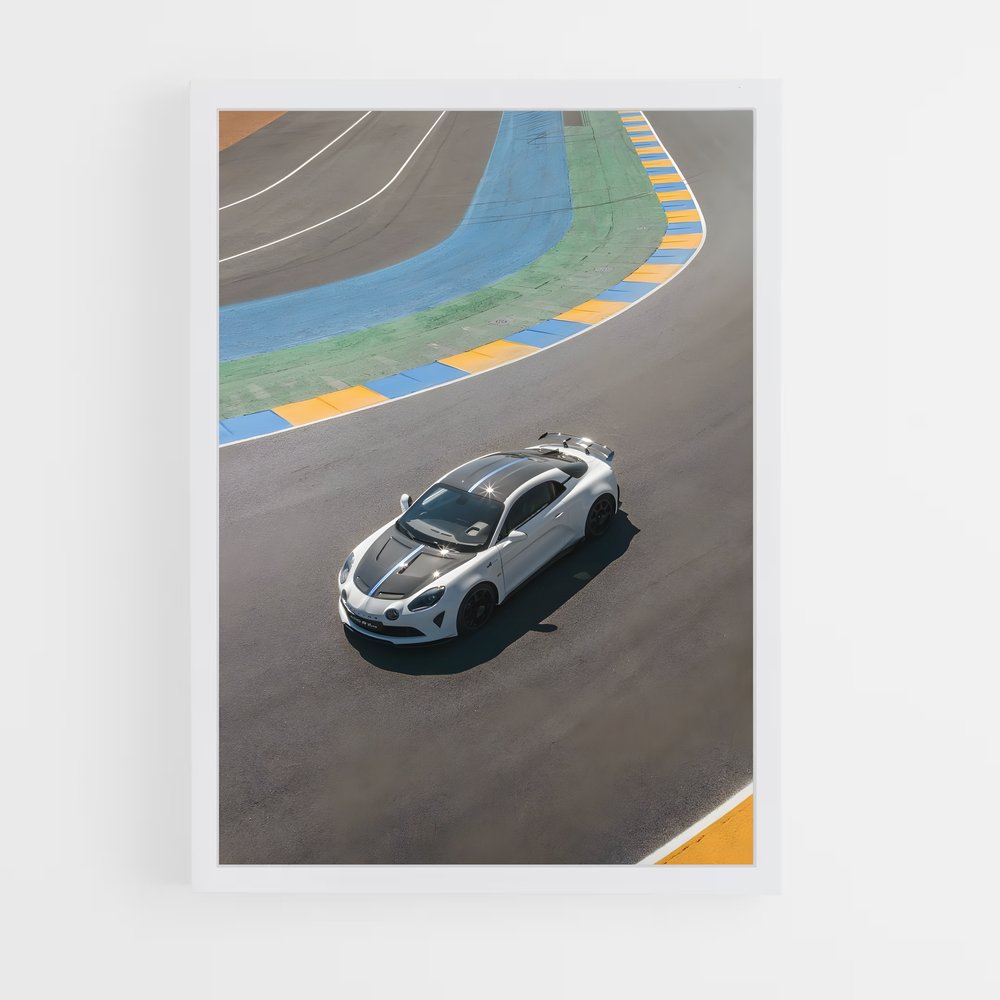 Poster Vitesse élégance circuit – affiche Alpine (vue 3)